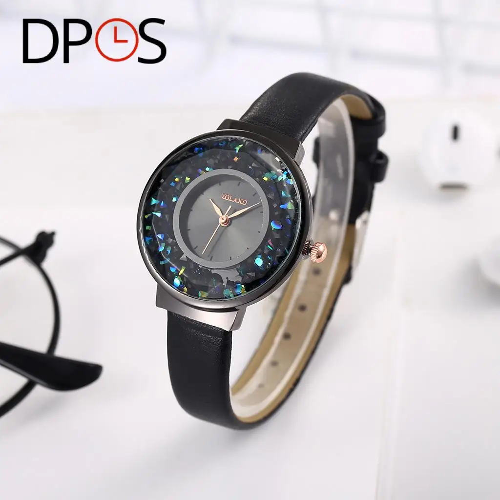 Топ браслет роскошные бриллиантовые Золотые женские кварцевые часы с розовым