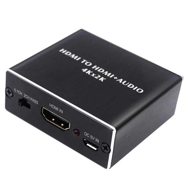 4K X 2K HDMI-совместимый аудио экстрактор + оптический TOSLINK SPDIF 3 5 мм стерео конвертер