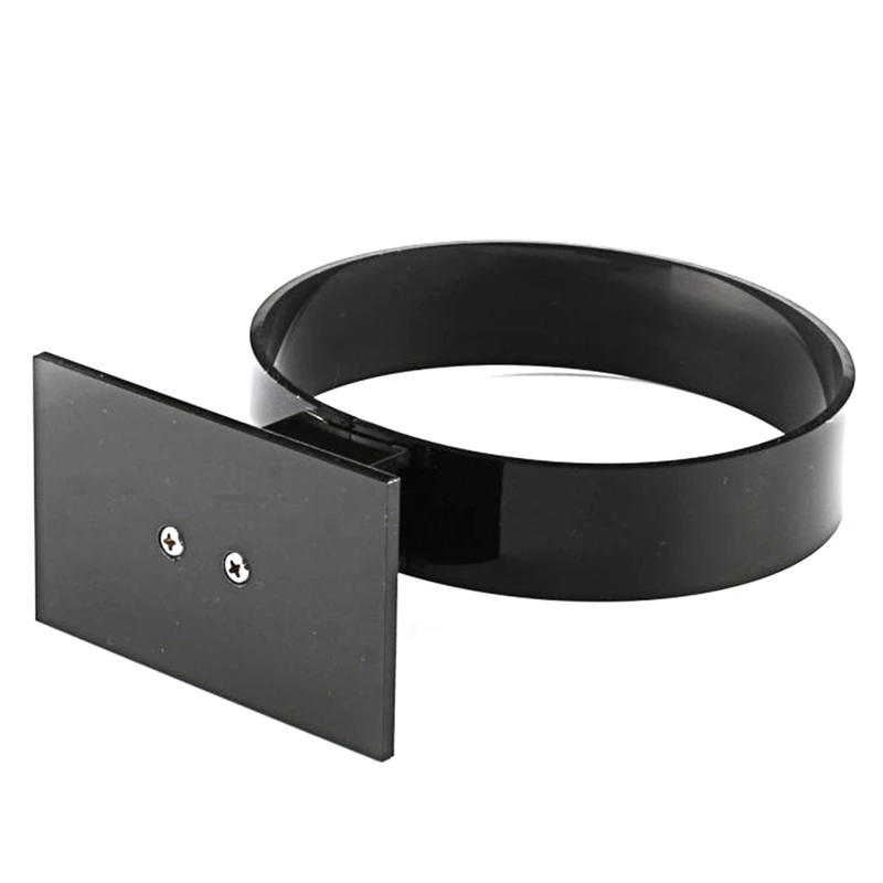 

2x Acrylic Headband Holder, Hair Accessories, Headband Display Stand, Jewelry Holder Black & Transparent