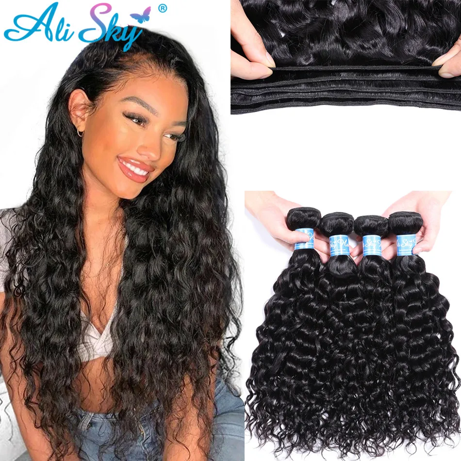 Alisky человеческие волосы пряди волнистые человеческих волос для наращивания