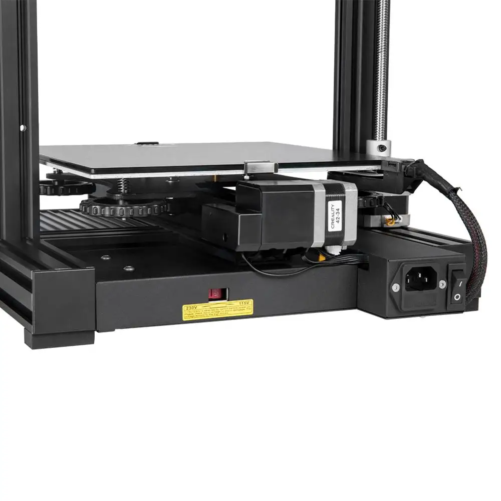 

Newest 3D Printer Ender-3 V2 32Bits Mainboard Silent TMC2208 Stepper Drivers 4.3 Inch Touch Lcd Carborundum Glass Bed Creality