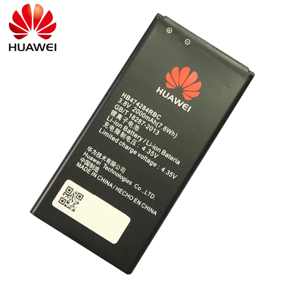 100% Оригинальный аккумулятор HB474284RBC для Huawei C8816 Y550 Y560 Y625 Y635 G521 G620 Y5 Honor 3c lite 2000 мАч -
