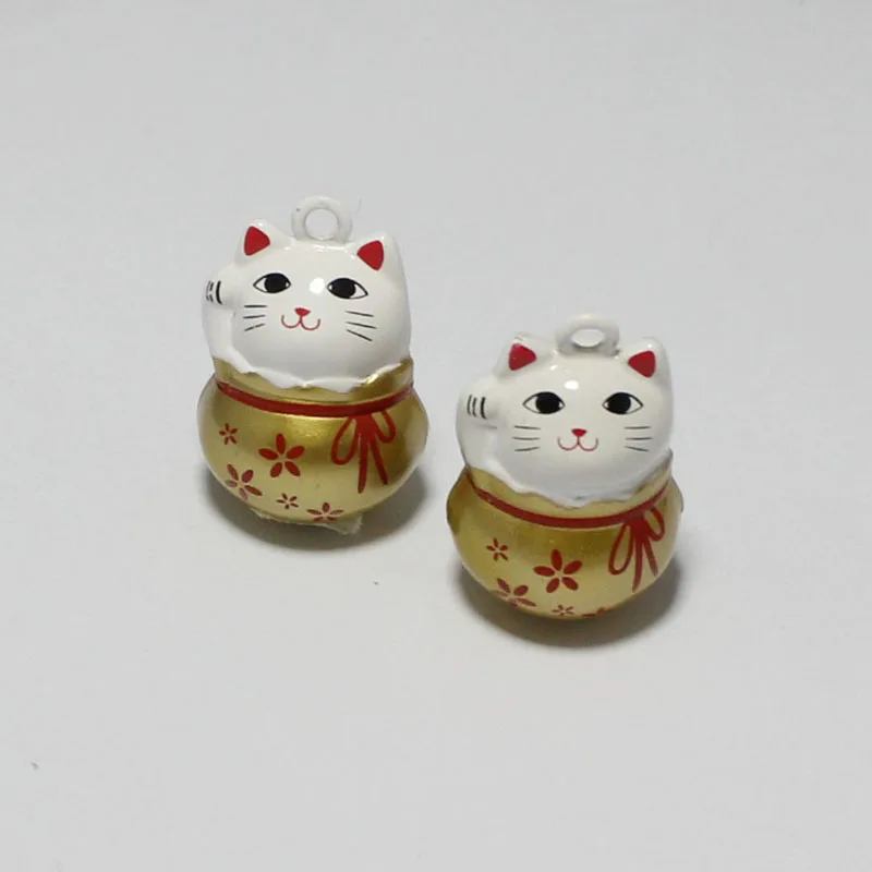 Много видов мультфильм Jingle Bell Рождество Хэллоуин Висячие талисманы кошка животное ожерелье подвеска ручной работы ремесла Ювелирные изделия Аксессуары - Окраска металла: BLD1270
