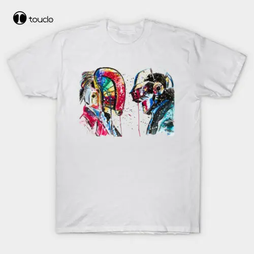 

Technologic Daft Punk White T-Shirt One More Time Get Lucky Retro Music Duo Unisex Custom Aldult Teen Unisex Fashion Funny New