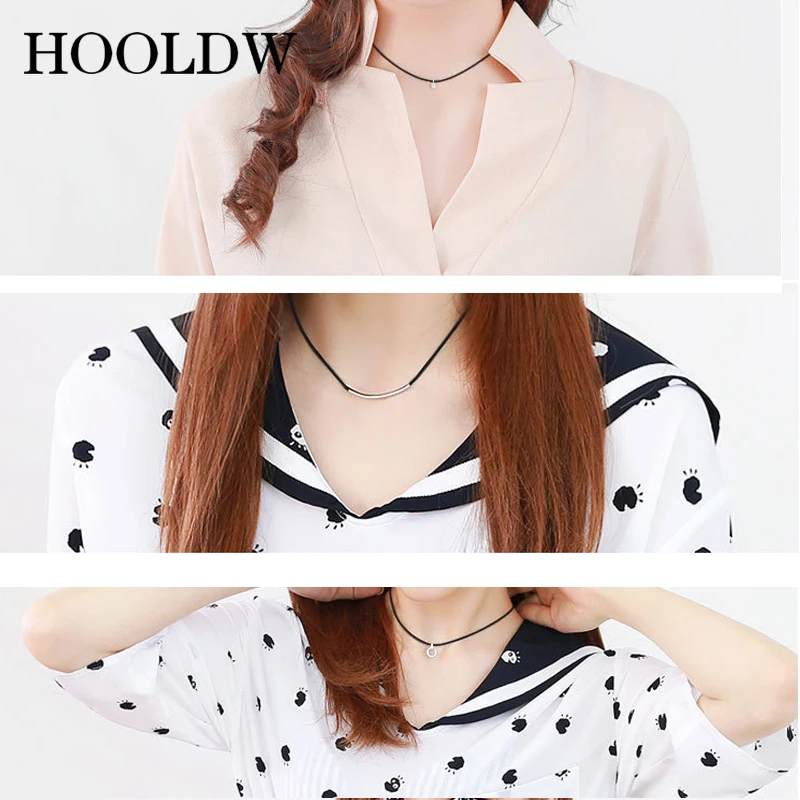 Мужской и женский кожаный шнур 40 80 см вощеная цепочка из нержавеющей стали