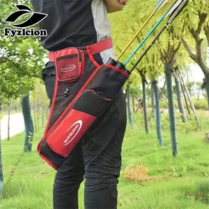 Стрелы для стрельбы из лука, охоты, колчан, 3 трубки, регулируемый ремень, задний колчан для стрел из блочного Лука и стрел, уличный