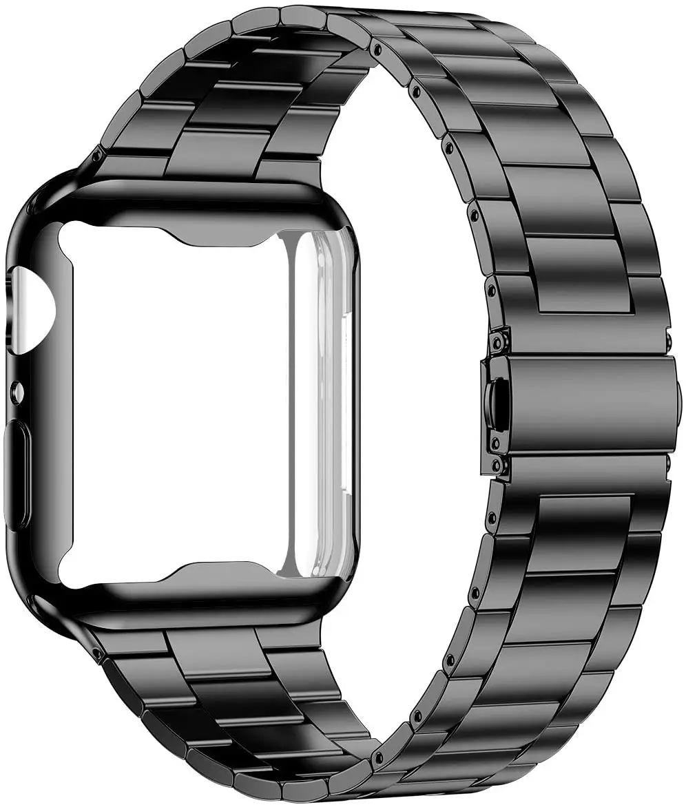 

Case+strap for Apple Watch band 44 mm 40mm iWatch 42mm/38mm Stainless Steel metal Bracele for Apple watch 5 4 3 38/40/42/44mm