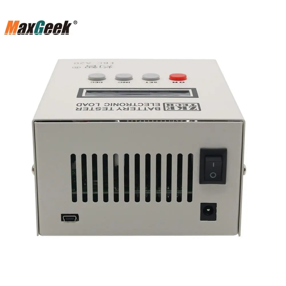 

Maxgeek EBC-A20 Li-po 5A Battery Tester Charge 20A Discharge 85W Multifunction Battery Capacity Tester