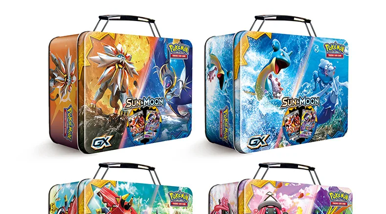 Pokemon TAKARA TOMY 150 шт. чехол для переноски коробка битва Игрушки Хобби Коллекционные вещи Коллекция игр аниме-открытки для детей
