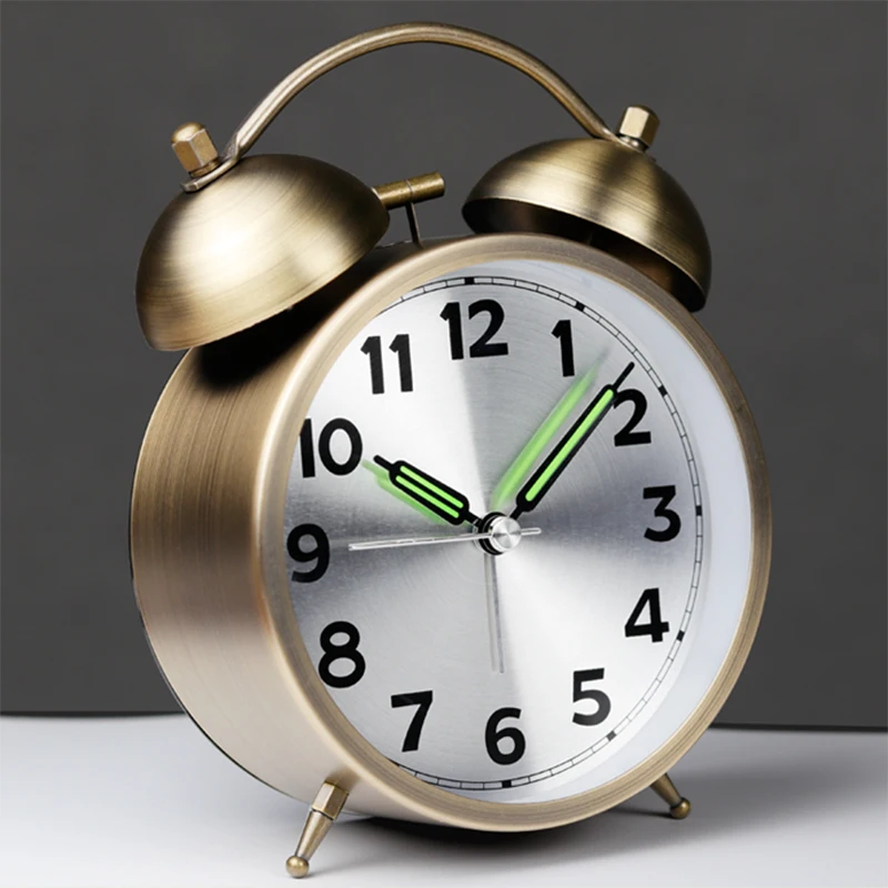 Ретро Металлические Часы Будильник минималистский Античная Морден милый
