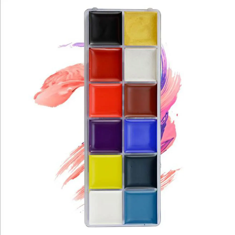 Non-toxic Body Easy Apply Face Paint Kit Kids Adults Makeup Leakproof Professional Cosplay Supplies Multi Colored Festivals | Красота и