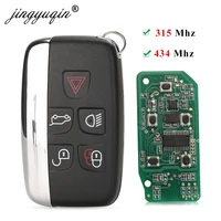 jingyuqin 315mhz434mhz remote car keyless for jaguar xe xf xk xj f type for range rover discovery 4 sport evoque vogue key fob