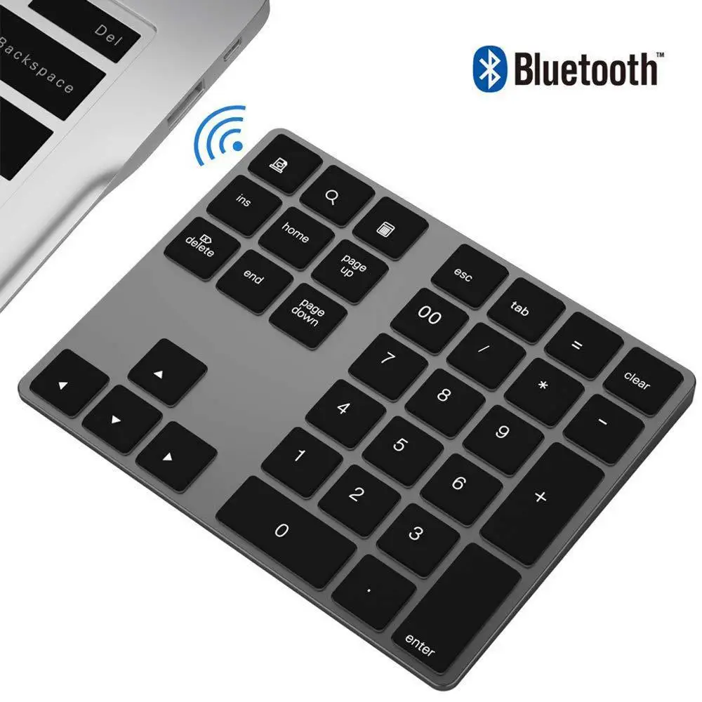 Беспроводная Bluetooth 34 клавиши цифровая клавиатура номер Pad для Apple Macbook | Компьютеры