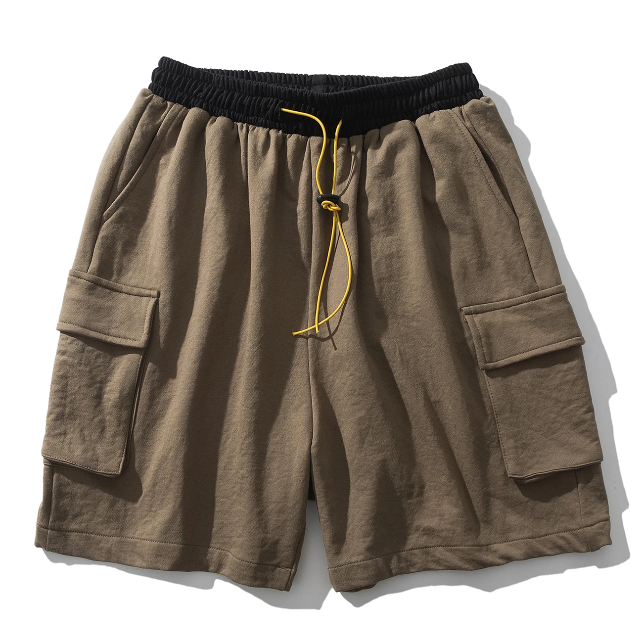 Мужские лоскутные шорты Aelfric Eden повседневные Черные Эластичные Брюки шаровары до