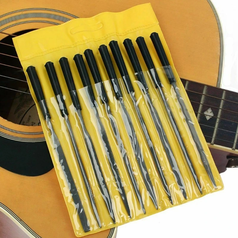 

10pcs Guitar Frets Nuts Needle File Set Polished File Rasp Grinding Knife