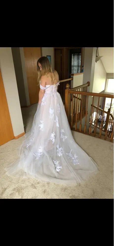 

Lace Wedding Dresses 2020 Off the Shoulder Appliques A Line Bride Dress Princess Wedding Gown Free Shipping Robe