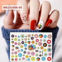new sunflower 3d manicure sticker manicure decoration diy