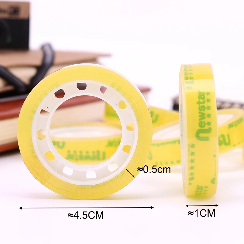 

180M Sale Quality Transparent Adhesive Tape Pack Tools School Office Supplies Stationery Tapes 12 PCS