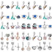 2021 new fashion unicorn butterfly rainbow stud accessories women gilrs colorful jewelry children accessories pendant charms
