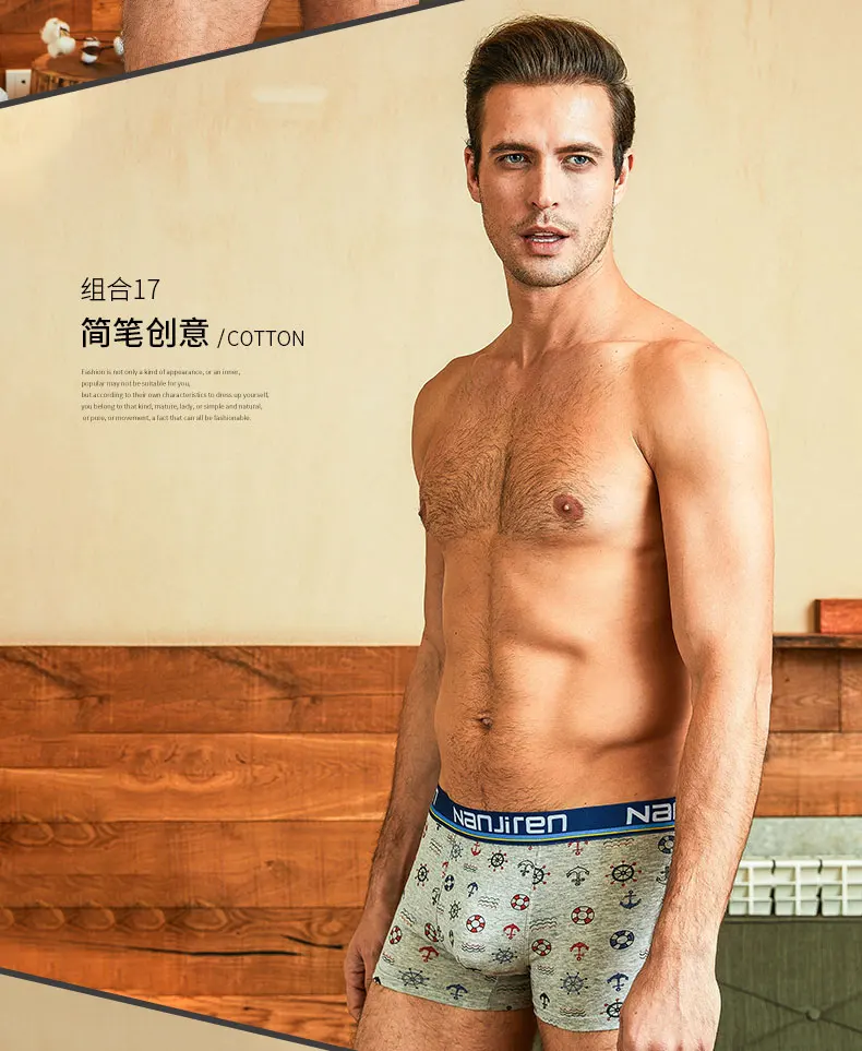 Shorts Mens 5Pcs\lot Underwear Soft Boxers Cotton Boxer Men Solid Boxer Shorts Plus Size Boxers Mens Underwear Lot