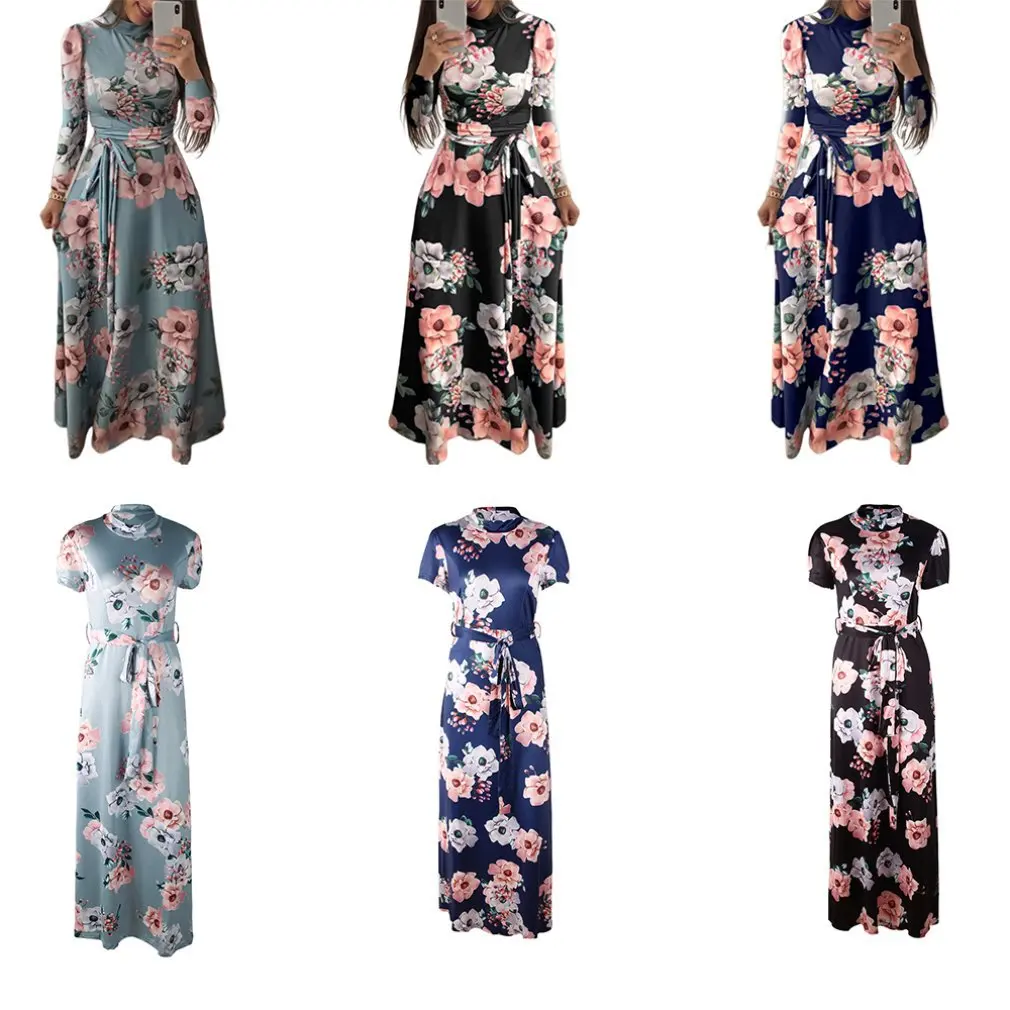 Платье с принтом Женская юбка на бретельках Повседневное платье осенне зимняя