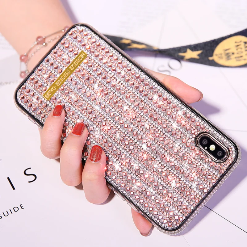 

Shining Sparkl Glitter Phone Case For iPhone 12 11 Pro Max 6 S 8 7 Plus 12Pro X XR XS Max SE 2020 Crystal Bling Silicone Cover