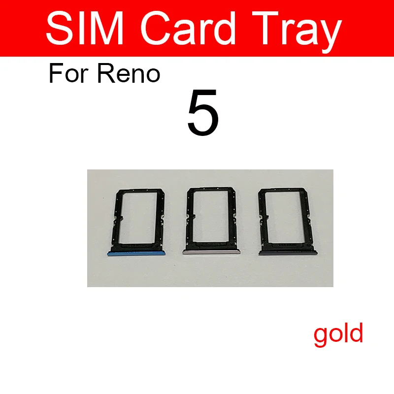 Держатель лотка для SIM-карты OPPO Reno 5 слот Sim-карты считыватель гнезда адаптера