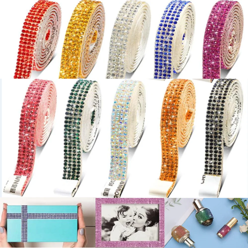 Самоклеящаяся лента с кристаллами Стразы наклейка сделай сам алмазная