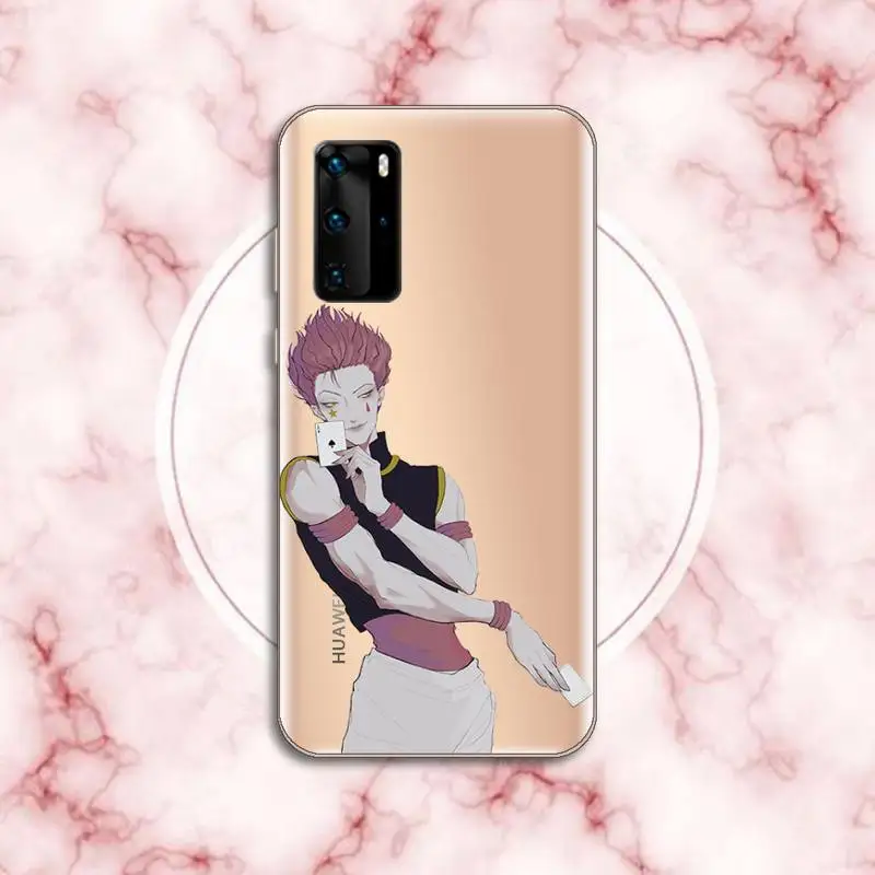 

Hisoka hunter x hunter Phone Case Transparent for Huawei P20 P30 P40 honor 8 10i P smart 2019 Samsung A71 A21S S10 20 plus