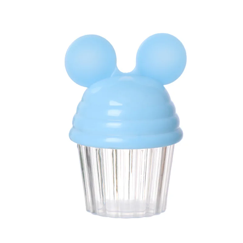 12 шт./компл. мультяшная прозрачная пластиковая коробка для конфет милая круглая