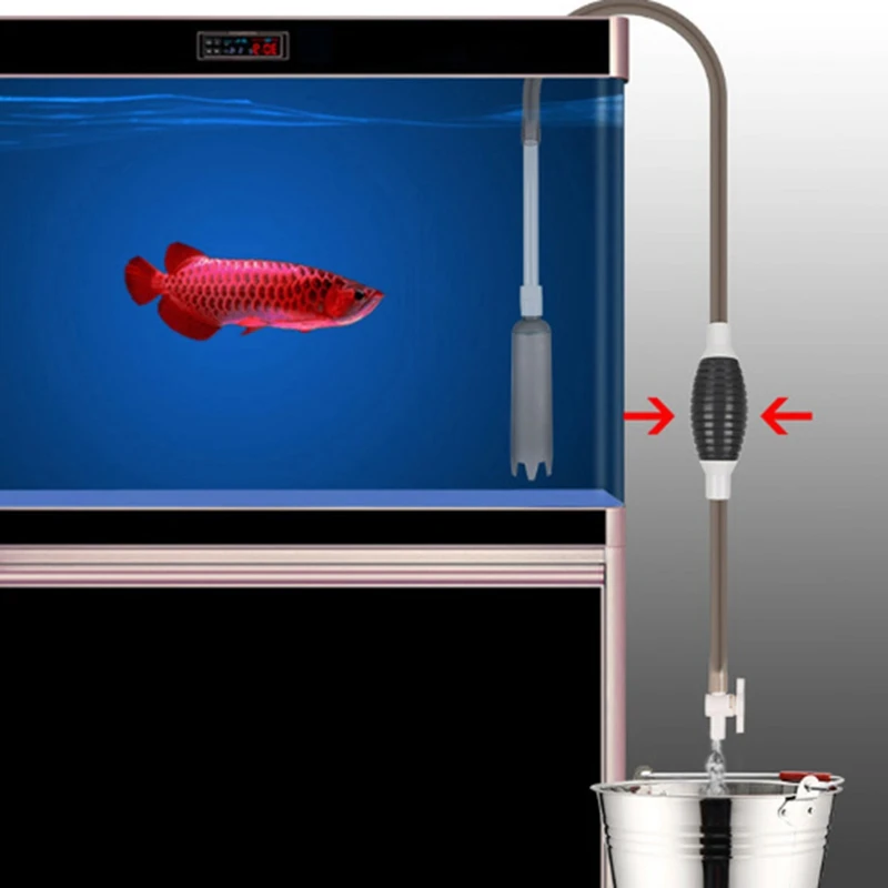 

Fish Tank Water Changer Manual Mini Water Suction Device Sand Washer Fish Tank Cleaning Tool Water Pump Suction Device