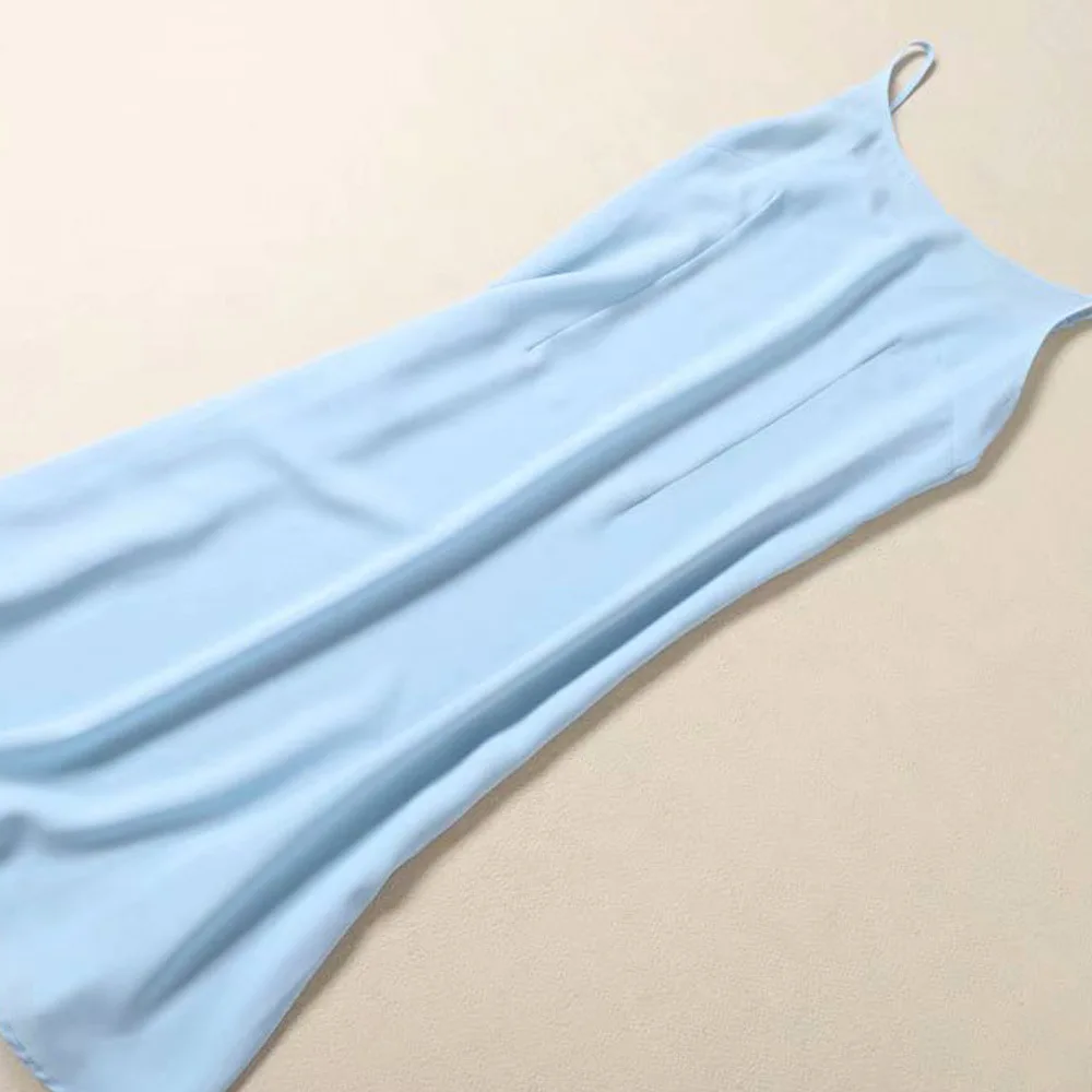2019 spring autumn women dress blue bow long sleeve heavy embroidery mesh vintage a-line n126 | Женская одежда