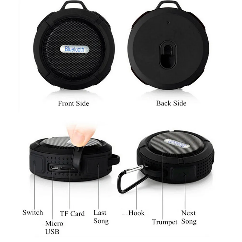 TONGYDA Portable Mini C6 Wireless Bluetooth Speaker Waterproof IP 65 Voice Box For All Smart Phone | Электроника