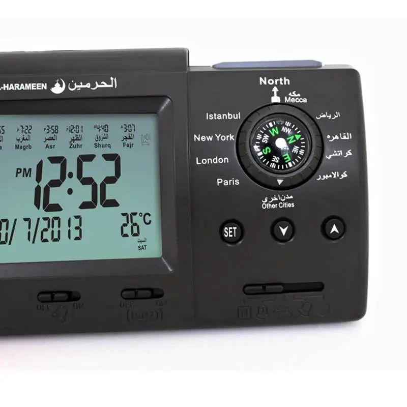 Super Azan настольные часы мусульманские молитвенные будильник Clcok