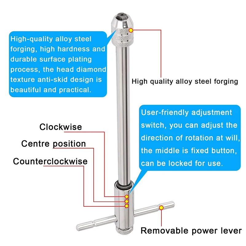 Набор регулируемых титановых кранов M3-M8 кран для машины с обновленной Т-ручкой