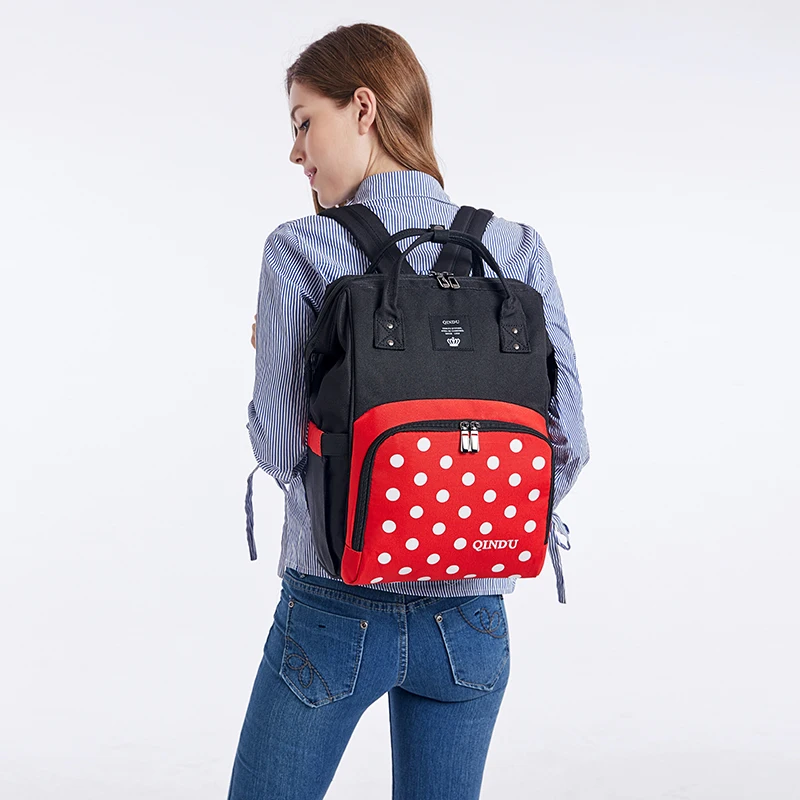 Большая вместительная сумка подгузников рюкзак многофункциональная дорожная