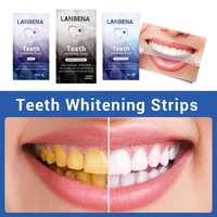 lanbena teeth whitening strips dentistry tool bleach removes plaque stain tooth bleaching brighten cleaning teeth whitener 3pcs