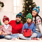 Рождественские шапки светильник кой, Рождественский свитер светильник кой, вязаная шапочка, Рождественская шапка для взрослых и детей, новогодний Рождественский Декор 2022