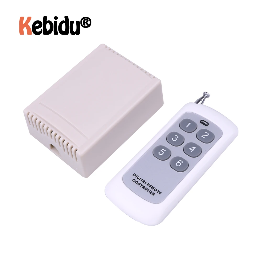 Беспроводной пульт дистанционного управления 433 МГц 12 В 6CH релейный модуль