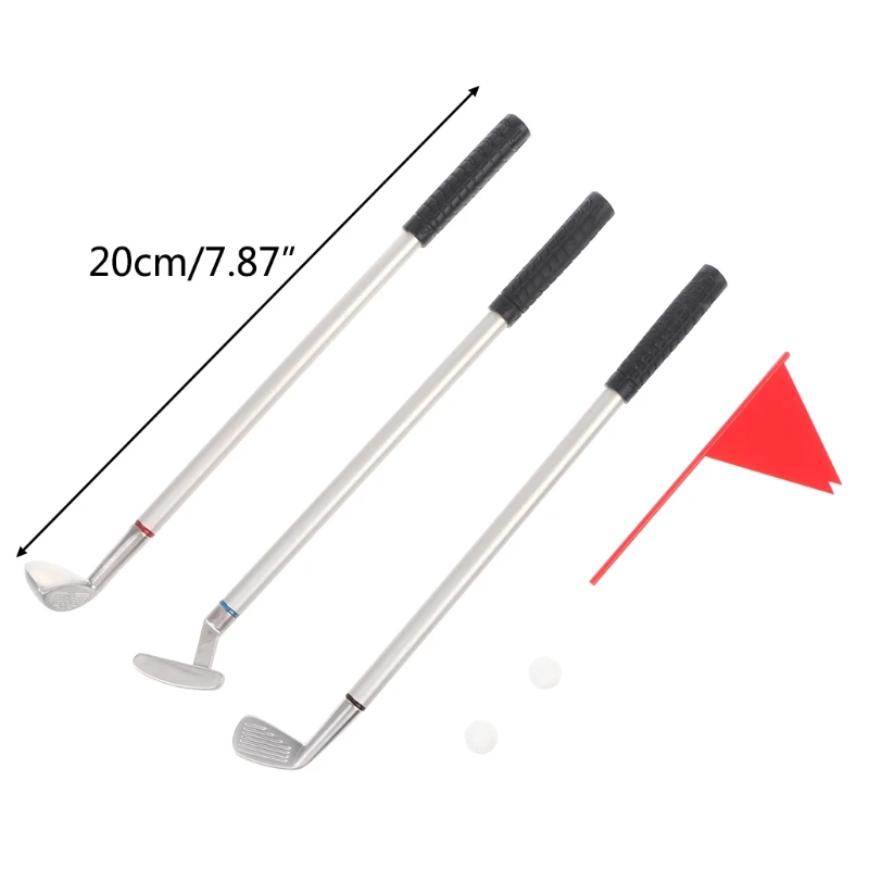 Комплект из 3 предметов для игры в гольф металла модели шариковая ручка + 2 шт. мячи