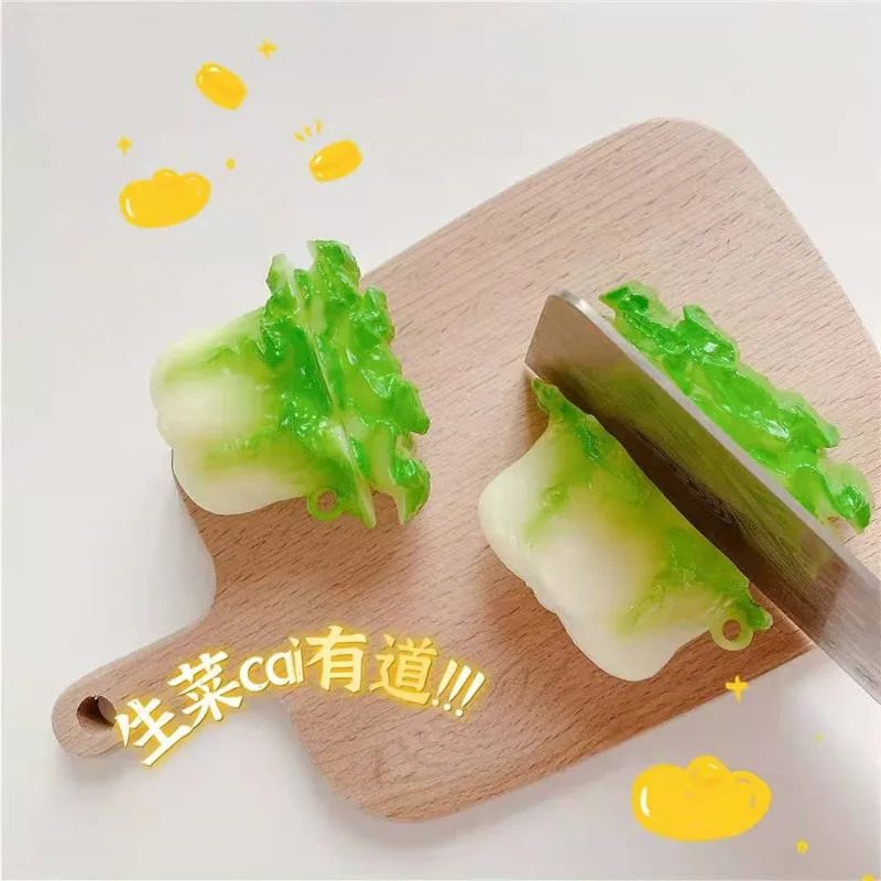 

3D Chinese Cabbage Wealth Earphone Case for Airpods 1 2 3 Soft Silicone Wireless Charging Box Protective Cover for Airpods Pro 3