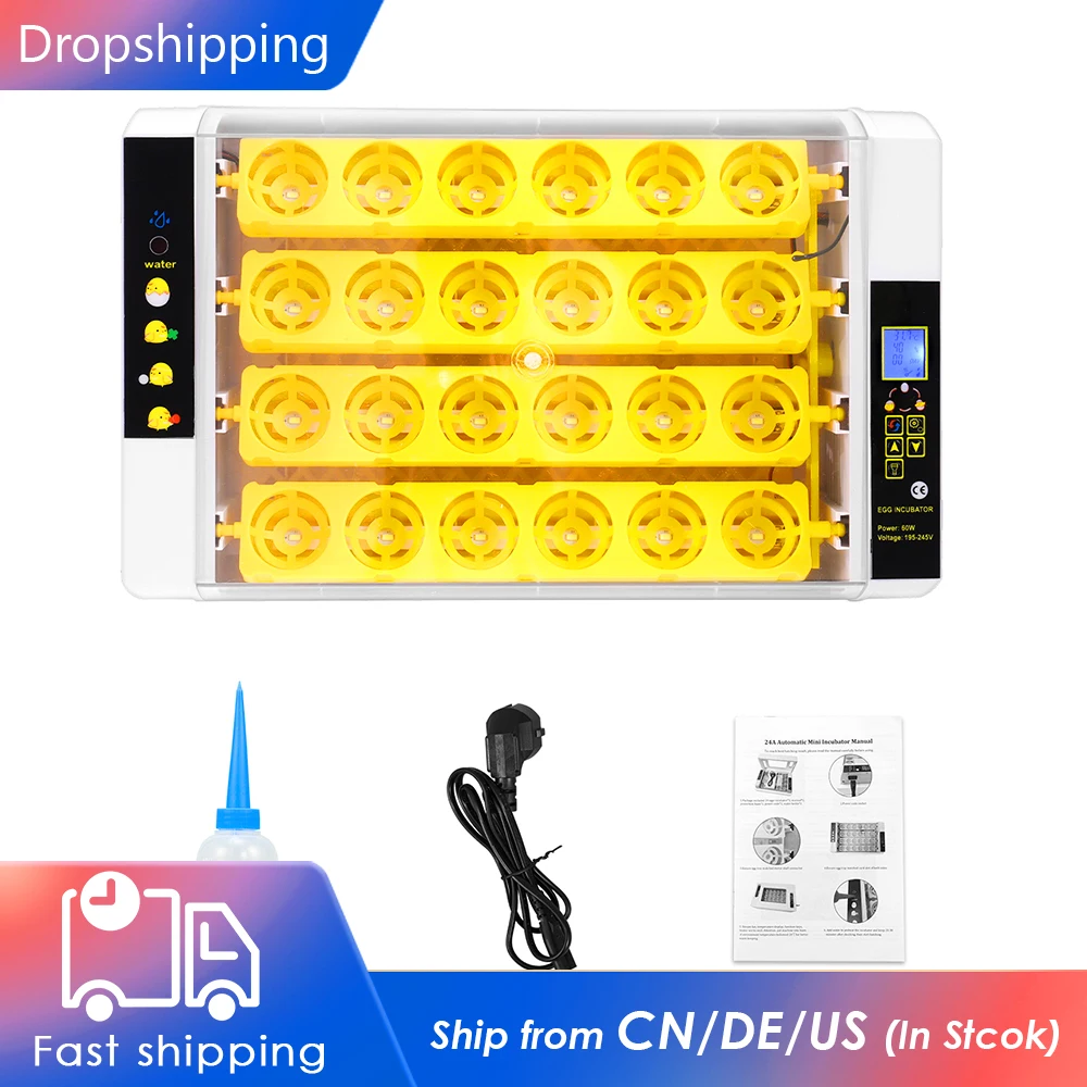 

Upgrade 24 Eggs Incubator Automatic Chicken Incubator for Farm Quail Chick Hatchery Egg Incubator Farm Incubation Tool