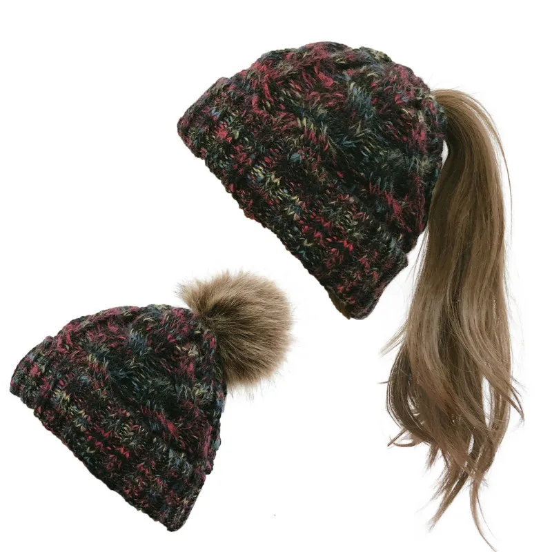 2019 новый уличный стиль осень зима Модная вязаная пряжа цветная шапка с
