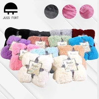 luxury soft shaggy throw blanket plush fuzzy bed cover blanket colorful fluffy faux fur bedding couch sofa decorative blanket