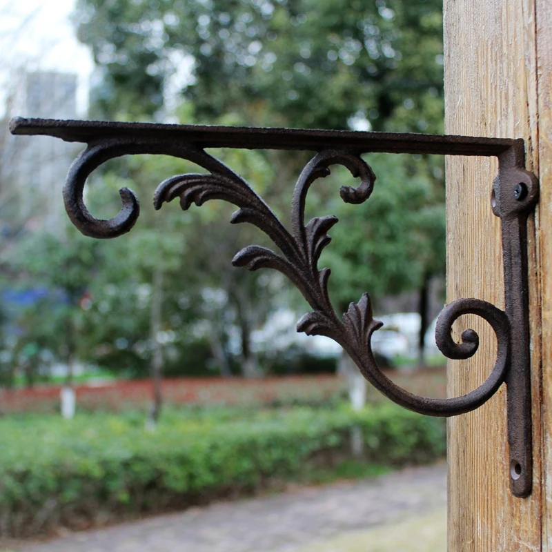 

Cast Iron Craftwork Tabletop Triangle Support Frame Bracket Bookshelf Shelf Bracket Fixed Bearing Tripod