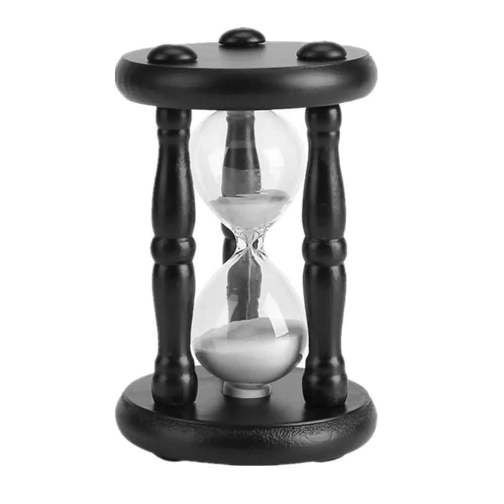 Современные деревянные 30 минутные песочные часы для домашнего украшения