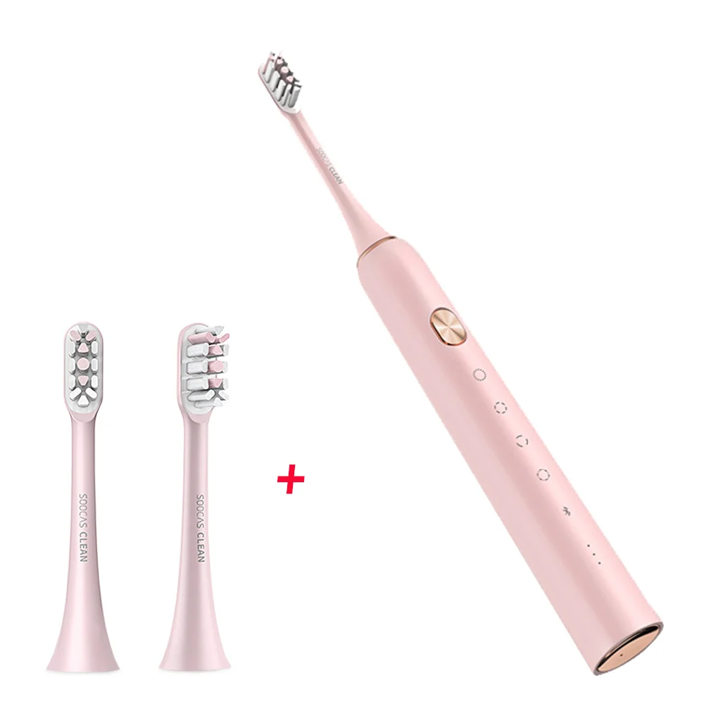 X3 Pink with head Xiaomi mi Soocare X3 Soocas Водонепроницаемая электрическая зубная щетка подзаряжаемая ультразвуковая зубная щетка обновлен ультра sonic Зубная щётка mi Цзя - Цвет: X3 Pink with head