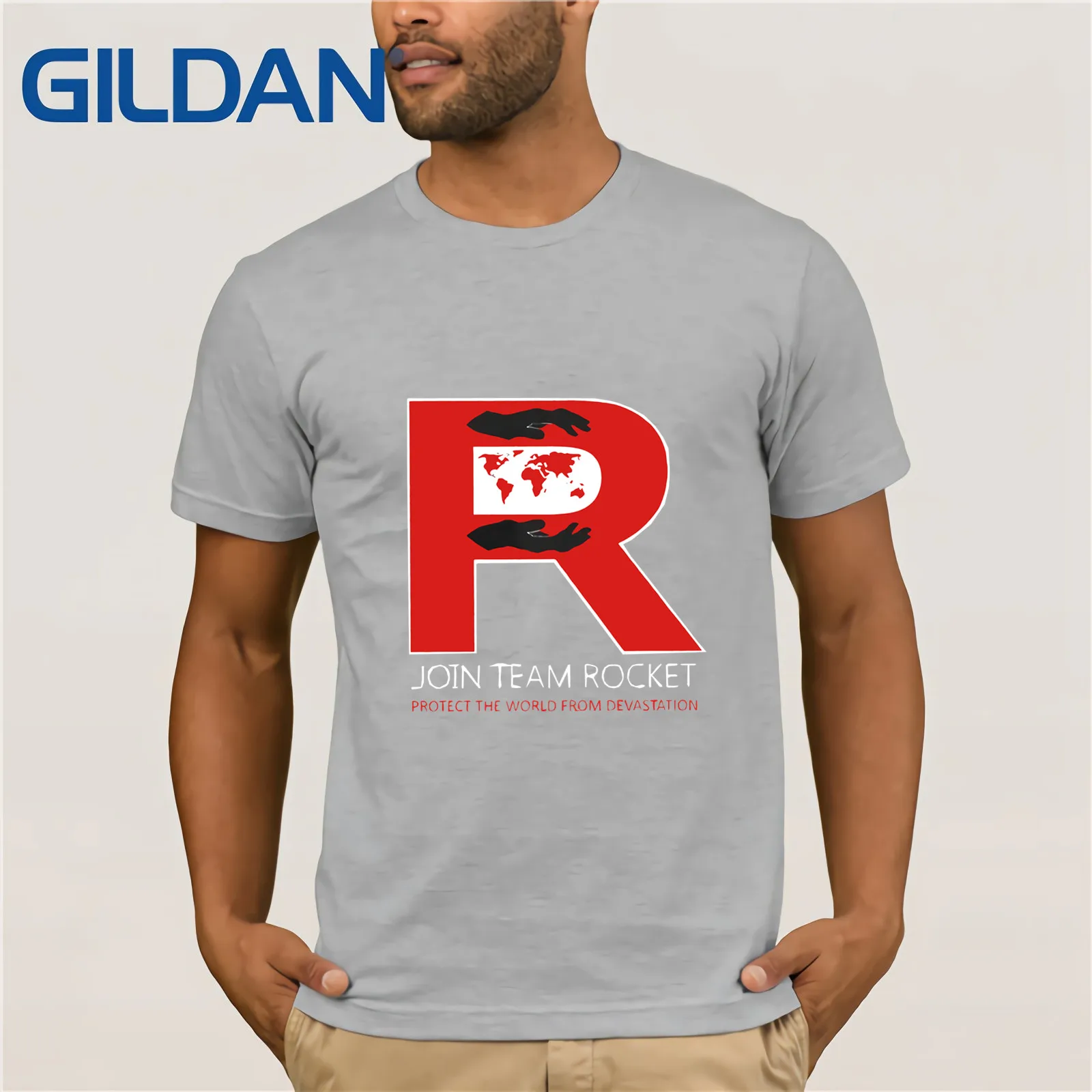 Футболка Join Team Rocket мужская обычная одежда Винтажная футболка с круглым вырезом