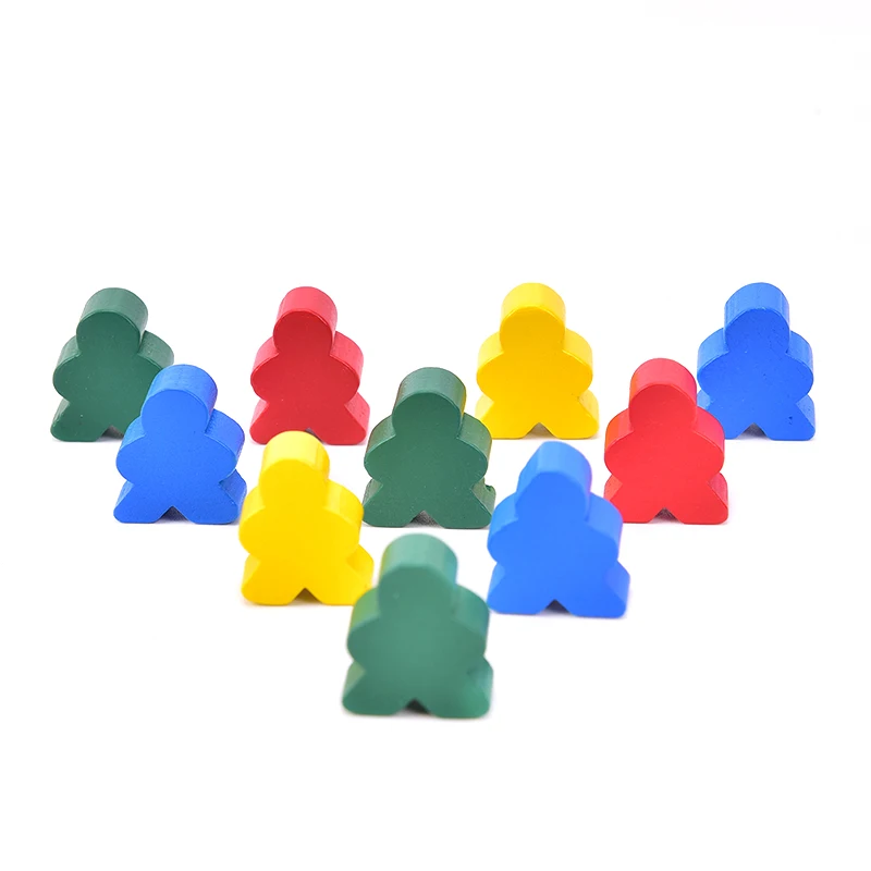 Деревянные шахматы стандартного размера для Meeple Carcassonne 30 шт. аксессуары