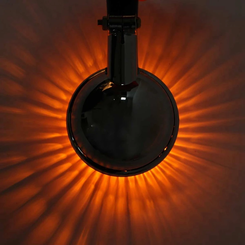 Мотоциклетные янтарные круглые поворотники светящиеся мигалки световые линзы